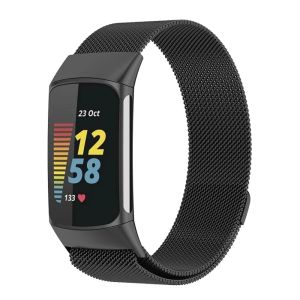 Milanese Loop for Fitbit Charge 6 5 Band Replacement Charge6 Wristband Stainless Steel Magnetic Bracelet Fitbit Charge 5 Strap