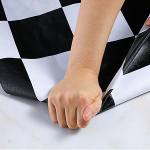 วอลเปเปอร์ติดกระเบื้องห้องน้ำกาวในตัวกันน้ำสติกเกอร์พื้นน้ำมันหนากันโรคเสื่อปูพื้น