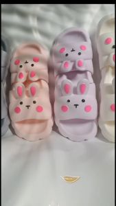 317 Sendal Karet Anak Kelinci / Rabbit Perempuan Lucu Kekinian