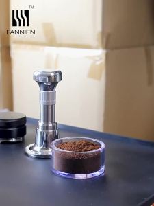 JUSTINLAU | JUSTINLAU 51/53/58mm Coffee Tampers Stainless Steel Rebound Constant Force Impact Tamper Threaded Bottom Espresso Tool Barista