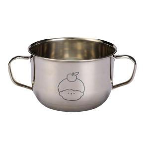 Modern Housewife 304 Stainless Steel Child Bowl Home Dining Utensils Water Cup Food Grade Anti-Fall Baby Supplementary Food Bowl