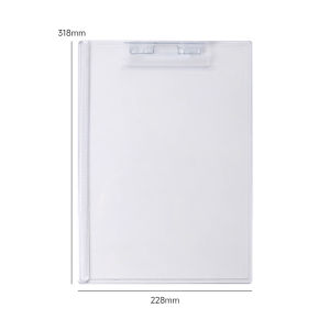 Nijia South Korea Ins Hot Cute Transparent A4 Note Pad Paper Storage File Folder Menu A5 Writing Pad Plate Holder