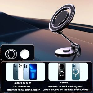 Magsafe Car Phone Holder Foldable Car Mount Magnetic Phone Holder for iPhone