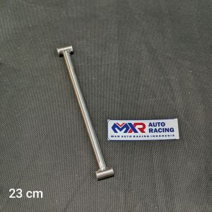 Breket knalpot/ dudukan knalpot universal model lurus stainles panjang 15cm - 25cm BISA REQEUST PANJANG