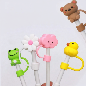 Dustproof Cute Silicon Food-Grade Straw Cap 10mm