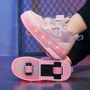 ZHUOLESHI | Light-up Skating Shoes Wheels