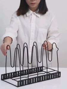 Bright Crown Rak Tutup Panci / Rak Piring Besi / Rak Dapur Stainless Steel Serbaguna 4/8 Tingkat