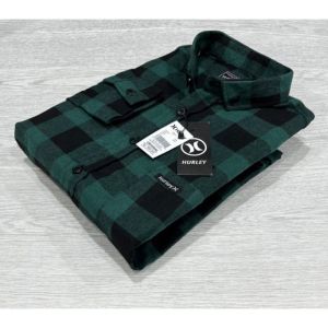 Kemeja flanel unisek lengan panjang kotak-kotak kualitas impor bisa pilih motif