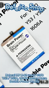 BATERAI VIVO Y53 1606 B-C1 BC1 Ori Batrai Batre HP DOUBLE POWER