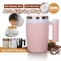 【SG stock】Steve Cup Self Stirring Electric Coffee Mug Stainless Steel Automatic Auto Coffee Mixing Cup. 