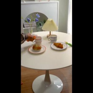 Le Cafe Tableware/Piring Gelas Keramik Putih Homecafe Korea Aesthetic