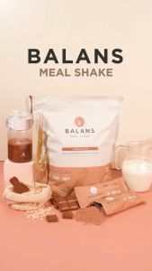 Balans Meal Shake Choco Oat Cereal Powder Drink with Choco Oat Flavor Regular Pack 12s
