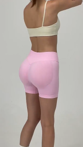 Yoga Shorts For Women High Waist Butt Lift Plus Size Spandex With Padding Seamless Slim Fit Leggings Shorts Simple Design Stretchy Quick Dry Breathable Yoga Pilates Cycling Running Workout Shorts