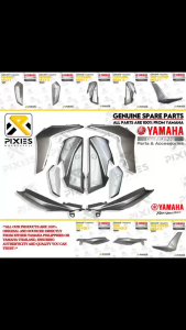 YAMAHA NMAX TURBO V3 NMAX NEO SPARE PART SILVER GRAY GENUINE FAIRINGS KAHA PLASTIC PART PER PIECE