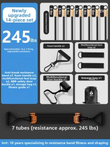 INRT | Home Use Resistance Band for Chest and Back Muscle Training