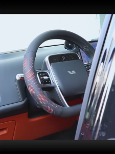 D-Shape Nappa Car Steering Cover 38CM Stering Cover Breathable Steering Wheel Cover Leather For 37-38CM Steering Wheel