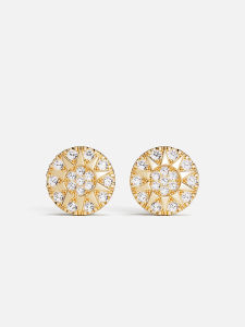 Golden Soleil Sunflower Earrings
