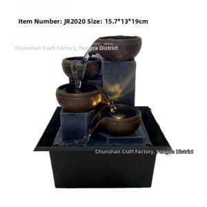 CHIZHIDU | Small Flowing Water Fountain Living Room Feng Shui Wheel Tabletop Ornament That Attracts Wealth