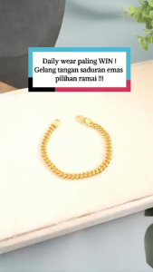 RANTAI TANGAN Gajah Klasik Saduran Emas 24K Zhulian