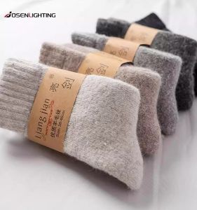 Tất Lông Cừu Dày Dặn Ấm Áp Có Lót Lông Cừu Dành Cho Nam Và Nữ Trang Bị Du Lịch Đi Bộ Trượt Tuyết Trang Phục Mùa Đông Trang Phục Thể Thao