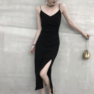 Audrey Hepburn Style Split Strap Dress