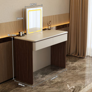 Simplicity Zen Style Wooden Makeup Table with Drawer Storage