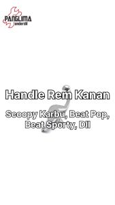 Handle Rem Kanan Scoopy Karbu & Scoopy FI Non CBS & Beat Pop & Beat Sporty & Vario Techno 125 Helm In FI Non CBS Handel-Hendel-Hendle-Tuas Tangan