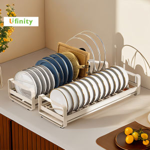 Lifinity Cupboard Storage Shelves Dish Rack with Drainer Countertop Dish Rack Organizer Kitchen Racks Organizer