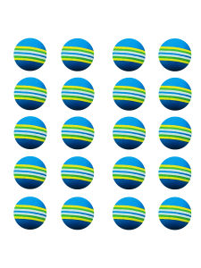 Scott Edward Air Golf Practice Balls Multicolor and Lightweight Sponge Ball 20 Pieces Soft Indoor and Outdoor for Backyard Golf Training Hitting Mat for Children Pets