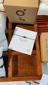 Gelangtali BULAN LAHIR Gelang Tali Batu Asli Stones Aksesoris Aestethic Bracelet Handmade Manik