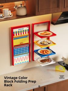 MEISD | Foldable No-drilling Kitchen Storage Rack for Preparing Ingredients