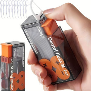 Reusable Automatic Dental Floss Storage Box Bottom Floss Dispenser Dental Floss Organizer Case Cleaning Oral Hygiene