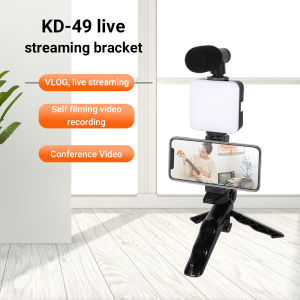 Vlogging Video Maker Kit AY-49 Video Making Tripod Fill Light Kit For Tiktok Live Broadcast Photography Kit Selfie LED