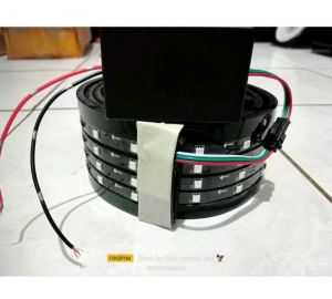 Led strobo kaca Wave 4 baris WS 2811 led renggang