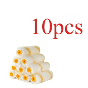 10Pcs Paint Roller Brush Dense Bristles Latex Paint Roller Brush Tools For Painting Home Wall Cabinets Doors Fences Ceilings