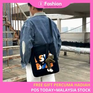 iFASHION 1626 Women Cute Canvas Tote Shoulder Crossbody Sling Bag Wanita Beg Galas Sandang Tangan Perempuan