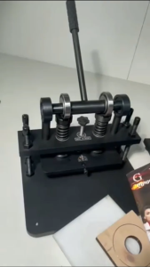 Small Manual Rotary Die Cutter Leather Fabric Cutter Paper Carton Punch Press Machine