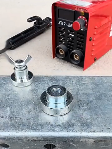 Heavy Duty Magnetic Ground Clamp Super Strong Grip For Welding Auto Repair Metal Fabrication Single Head Grounding Tool Safe Environment Ground Clamp Lightweight Grounding Tool