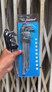 Bộ Lục Giác 9 Cây HỆ MÉT 1.5-10mm STANDARD ST#722