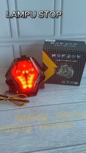 STOPLAMP BELAKANG RGB R25 MOSCOW LED 3 In 1 LAMPU STOP MX KING MT25 R25 Y15ZR EXCITER 150 LAMPU STOP MOTOR 3 IN 1 PLUS SEN RGB MX KING R25 NEW MT25 MT03 MT07 Y15ZR EXCITER150 SUDAH INCLUDE MAGNET BUAT PERUBAHAN MODE LAMPU STOP BELAKANG R25 MT 25 NEW MT25