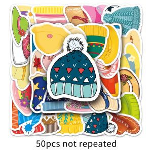 Creative Graffiti Hat Stickers Waterproof Cute  DIY Mobile Phone Case Notebook Luggage Stickers 50 Pieces