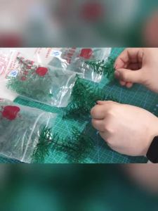 30pcs Miniature Plastic Pine Tree Model Green Trees for Diy Dioramas Train Railway Scenery Dollhouse Landscape Decoration