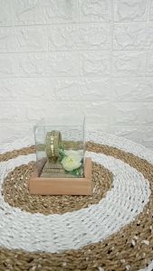 Kotak Kayu Tempat Mahar atau Seserahan Perhiasan Gelang untuk Acara Pernikahan - KG