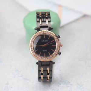 Jam tangan wanita Linary mata tali rantai analog original