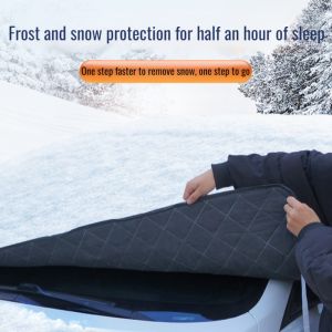 Antisnow Snow Shield Magnetic Thickened Half Block Car Cloth Front Windshield A Block
