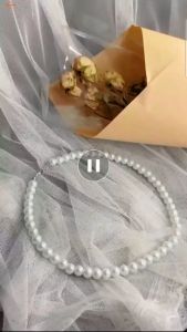 Vòng Cổ Ngọc Trai Nhân Tạo Cho Nữ Bé Gái Mặc Áo Dài Cách Tân Truyền Thống