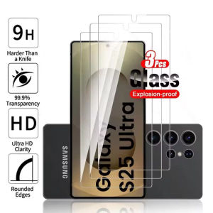 3Pcs S25 Tempered Glass For Samsung Galaxy S25 Ultra S24 FE Plus 5G Protect Glass S 25 24 S25+ S24+ Screen Protector Film