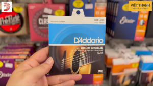 [Chính Hãng] Bộ Dây Đàn Guitar Acoustic Dây Sắt - DAddario EJ11 - 80/20 Bronze Kích Cỡ 12-53