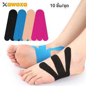 10 ชิ้น/เซ็ต Kinesiology เทปสําหรับเท้า Plantar Fasciitis วิ่งเทปกีฬา เทปทนทานสําหรับกีฬายาวนานสนับสนุน