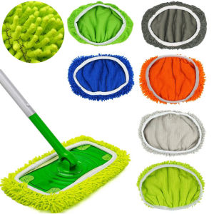 1Pc Microfiber Mop Cloth Scouring Pad Household Bathroom Cleaning Swiffer Flat MopsReusable Suitable for 25x11.5cm Mop